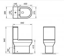Унитаз-компакт безободковый BELBAGNO NORMA