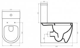 Унитак-компакт безободковый BELBAGNO MARINO