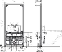 Система инсталляции для биде AlcaPlast A105/1120