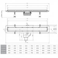 Душевой лоток Pestan Confluo Frameless Line 650 Black Glass