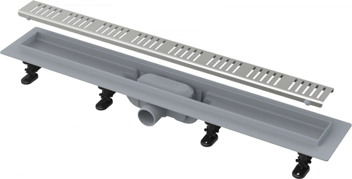 Душевой лоток Alcadrain Simple с решеткой, хром (APZ10-850M)